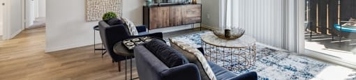 Living Room Views at The District Apartment Homes