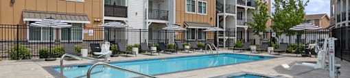 Sparkling pool at Hearth