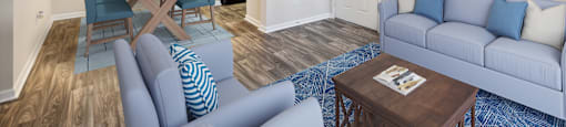 Open floor plan at Waterstone Apartments