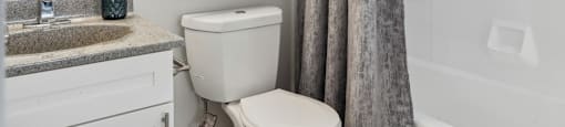 Bathroom at The District Apartment Homes