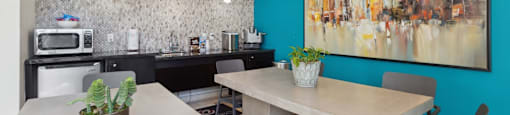 resident clubhouse at Ontario Town Square Apartments and Townhomes