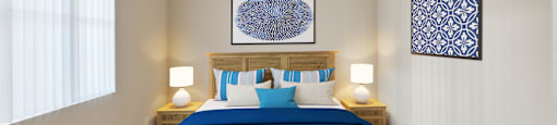 Bedroom at Waterstone Apartments