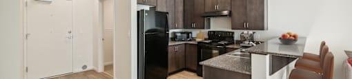 Kitchen area at Maddox Apartments