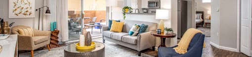 Warm And Inviting Living Room at Biscayne Bay Apartments, Chandler, 85225