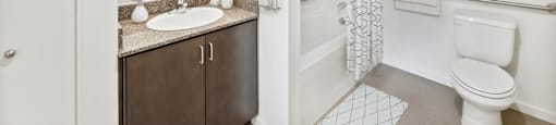 Bathroom at Maddox Apartments