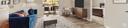 spacious living room at Terrace Gardens Apartment Homes, Escondido
