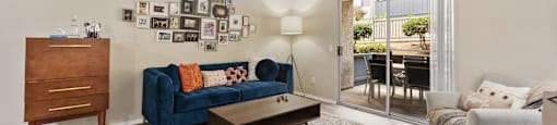 cozy living room at Terrace Gardens Apartment Homes, Escondido