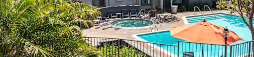 Pool area at Hills at Hacienda Heights