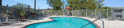 sparkling pool at Morning View Terrace Apartment Homes, California, 92026