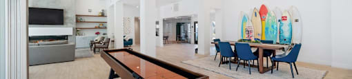 community game room at Pointe Luxe Apartment Homes, San Diego, CA, 92110