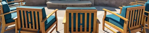 outdoor fireplace at Pointe Luxe Apartment Homes, San Diego, CA, 92110