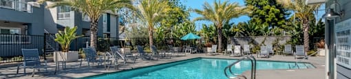 sparkling pool at Pointe Luxe Apartment Homes, San Diego, CA, 92110