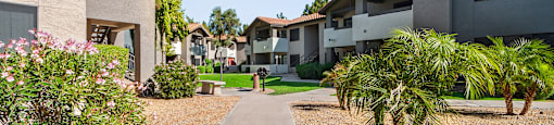 Walkway at Country Brook Apartments