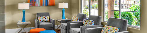 Clubhouse Seating at 2150 Apartments