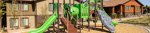 Outdoor Playground at North Peak Apartments