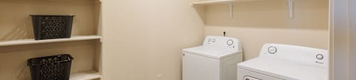 Washer and Dryer at North Peak Apartments