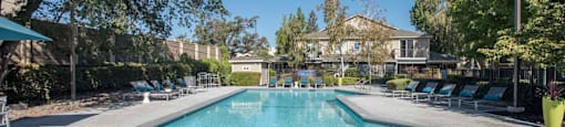 Refreshing Pool With Large Sundeck at Atwood Apartments, Citrus Heights, CA