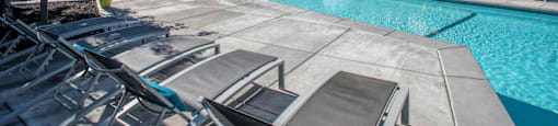 Sundeck With Relaxing Chairs at Atwood Apartments, California