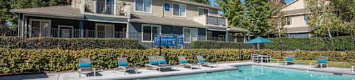 Swimming Pool With Sparkling Water at Atwood Apartments, Citrus Heights