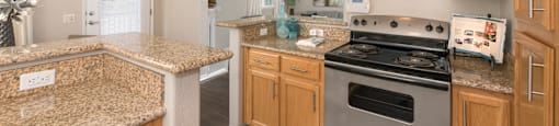 Granite Countertop Kitchen at Atwood Apartments, Citrus Heights, CA, 95610