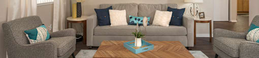 Modern Living Room at Atwood Apartments, Citrus Heights, CA