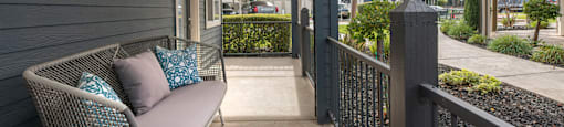 Private Balcony With Seating at Atwood Apartments, Citrus Heights