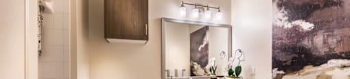 Furnished Bathroom at Andorra Apartments