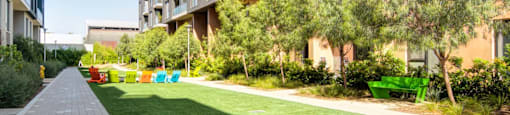 Courtyard With Green Space at Block C, California