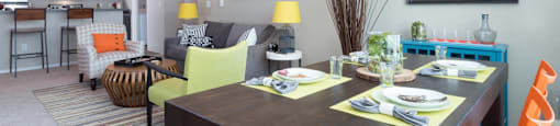 Separate Spaces for Dining at Thorncroft Farms Apartments, 2120 NW Thorncroft Drive, Hillsboro