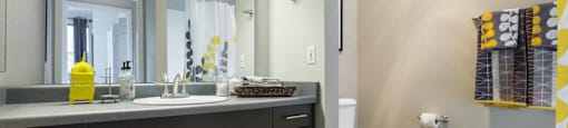 Custom Vanity Lighting at Thorncroft Farms Apartments, Oregon, 97124