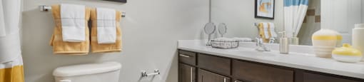 the preserve at ballantyne commons apartments bathroom with toilet and sink