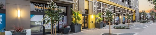 Outdoor entrance at Marc San Marcos Apartments