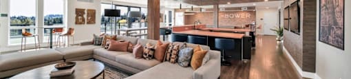 clubhouse seating at The Bower