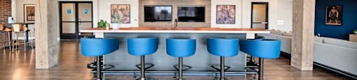 sports bar in The Bower resident social lounge