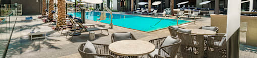 resort style pool at Core Apartments