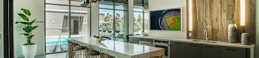 resident social lounge kitchen