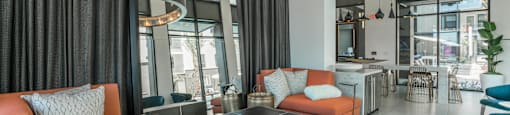 lounge area at Core Apartments