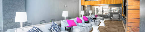 community lounge area at Core Apartments
