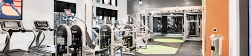 fitness center at Aya Apartments