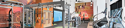 fitness center at Aya Apartments