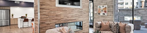 community lounge area at Aya Apartments