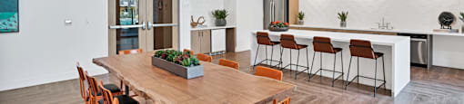 the preserve at ballantyne commons dining room and kitchen