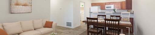 Furnished Living Room Photo at North Peak Apartments