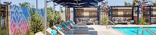Pool Side at Evolve at South Bay