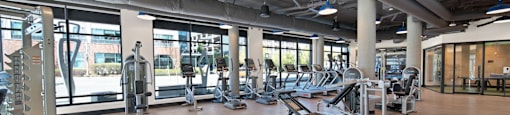 fitness center at The Bower