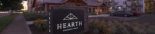 Clubhouse-Exterior-Sunset View at Hearth Apartment Homes, Vancouver