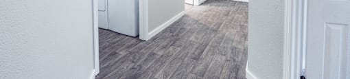 Wood-style flooring at Thorncroft Farms