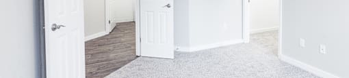 Carpeted bedrooms at Thorncroft Farms