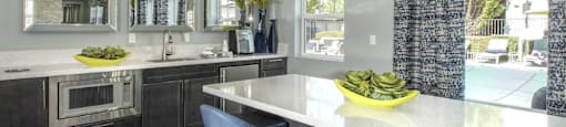 Common dining and kitchen space at Marina Village Apartments, Sparks 89434