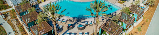 resort style pool and spa at Marisol Apartments